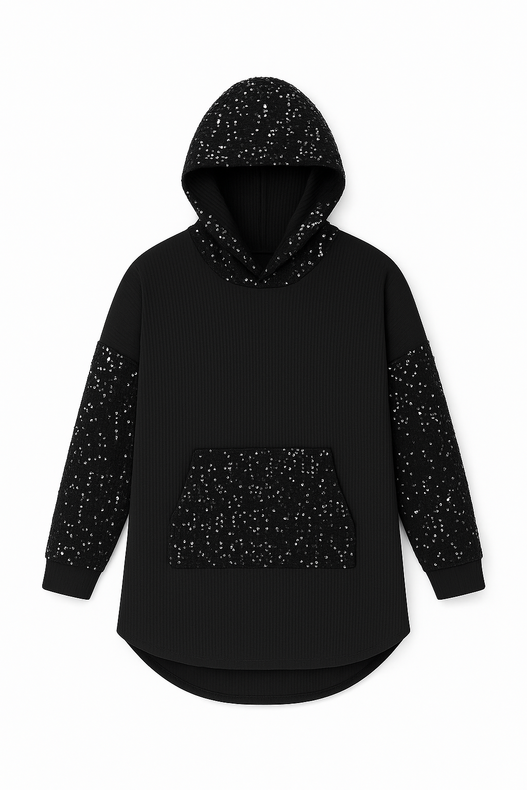 Sequin Hoodie Top