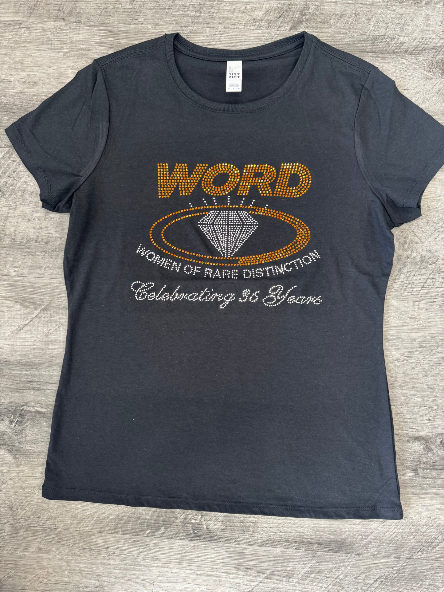 W.O.R.D. Black Rhinestone