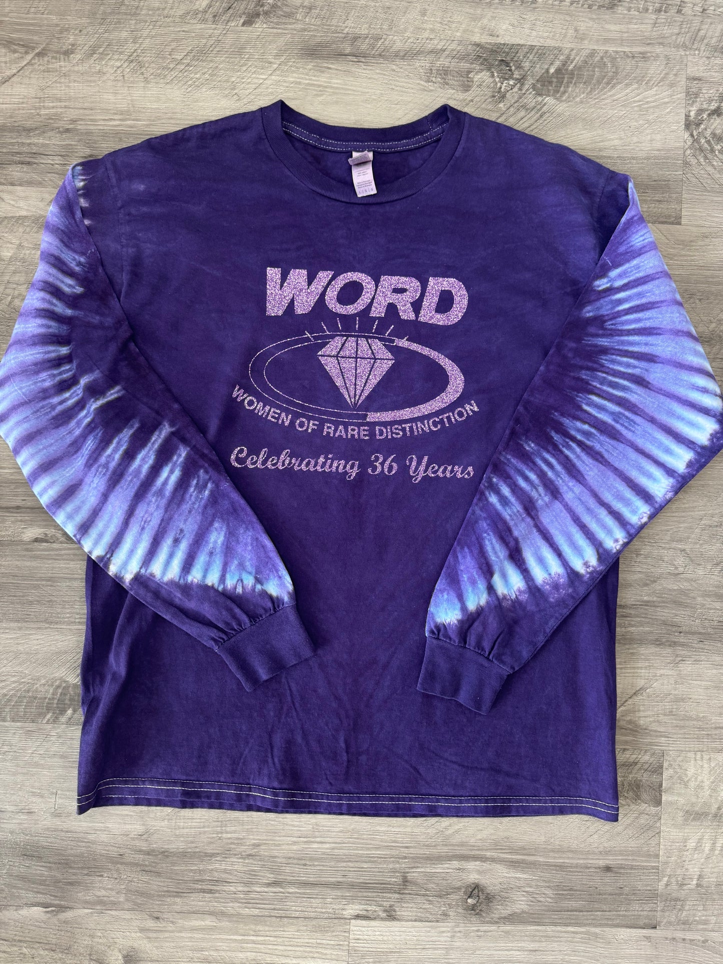 W.O.R.D. Purple Tie Dye