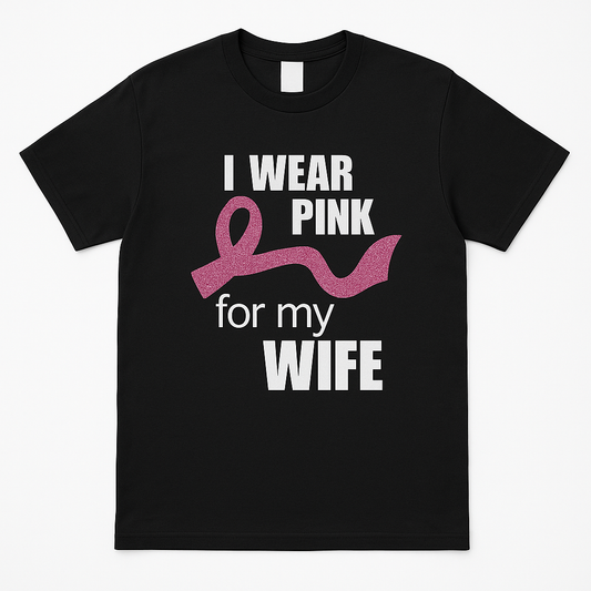 Mens Breast Cancer Extended Ribbon Tee