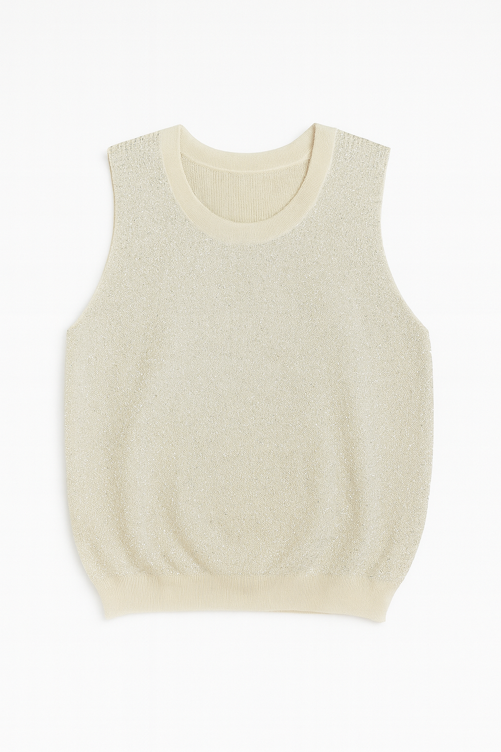Sleeveless studded sweater