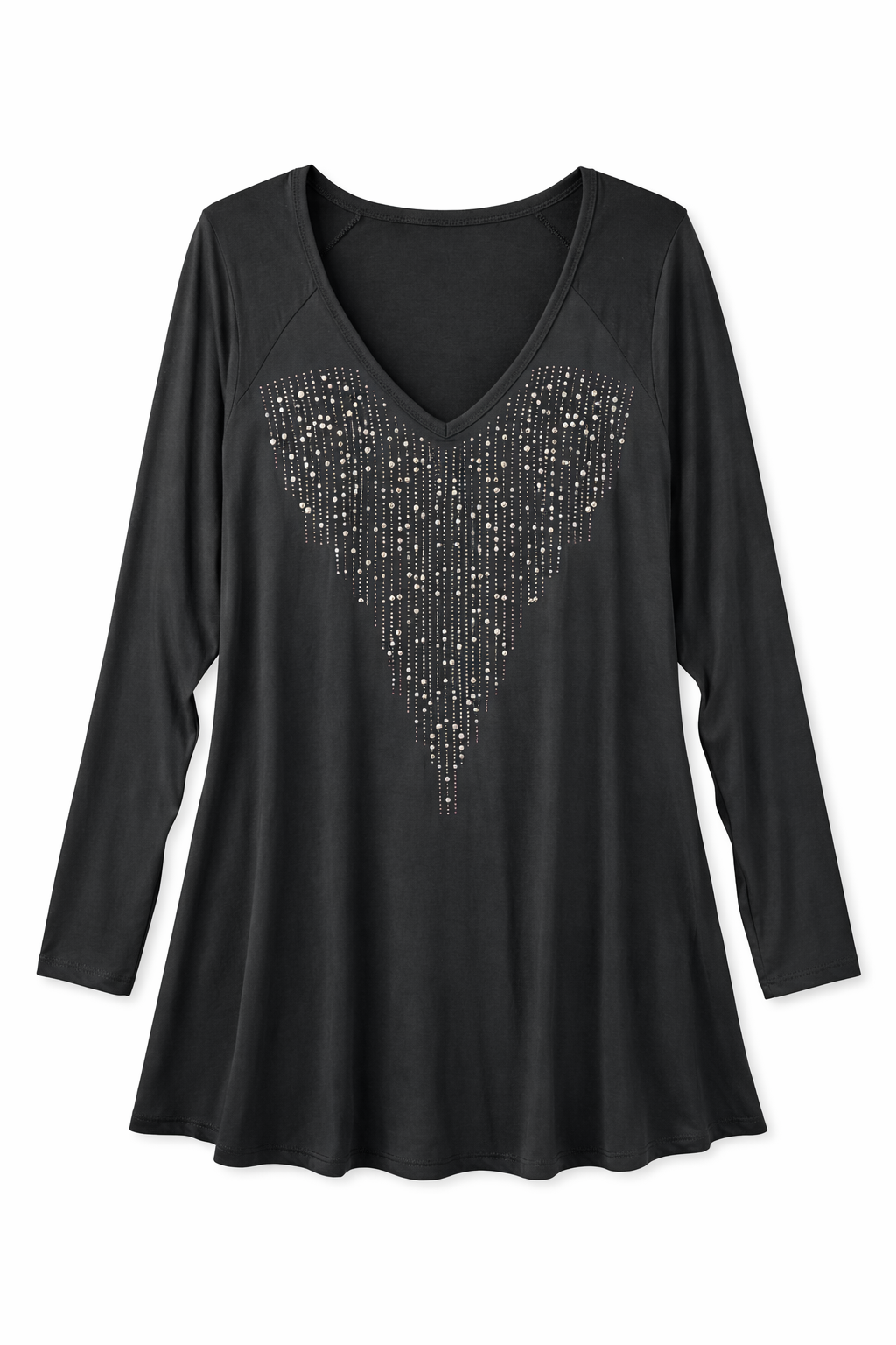 Bling detail tunic top