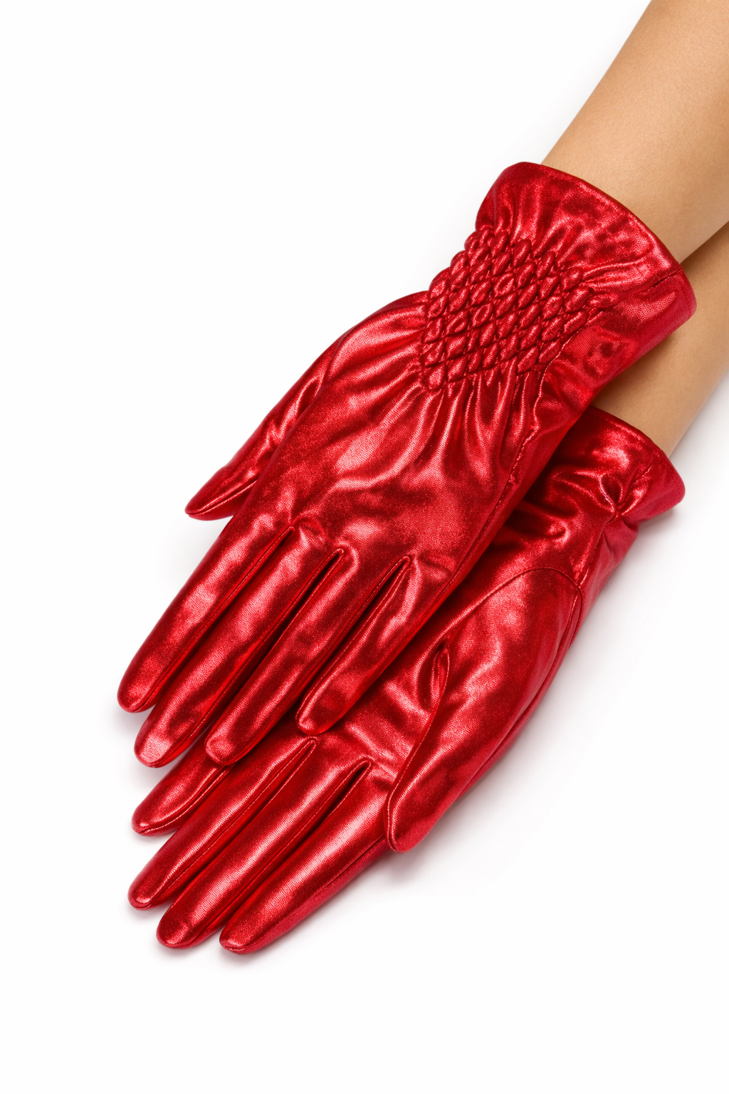 Metalic Smocked Glove