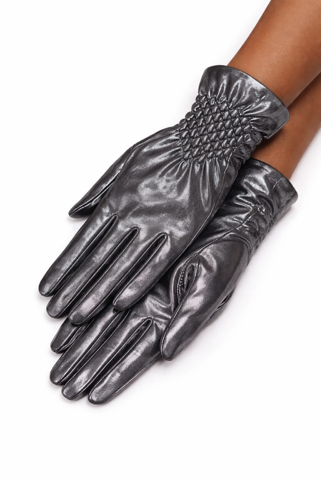 Metalic Smocked Glove