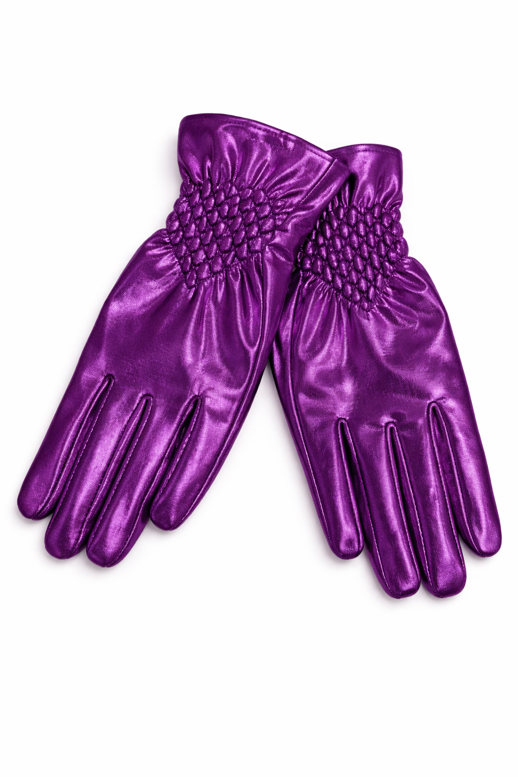 Metalic Smocked Glove