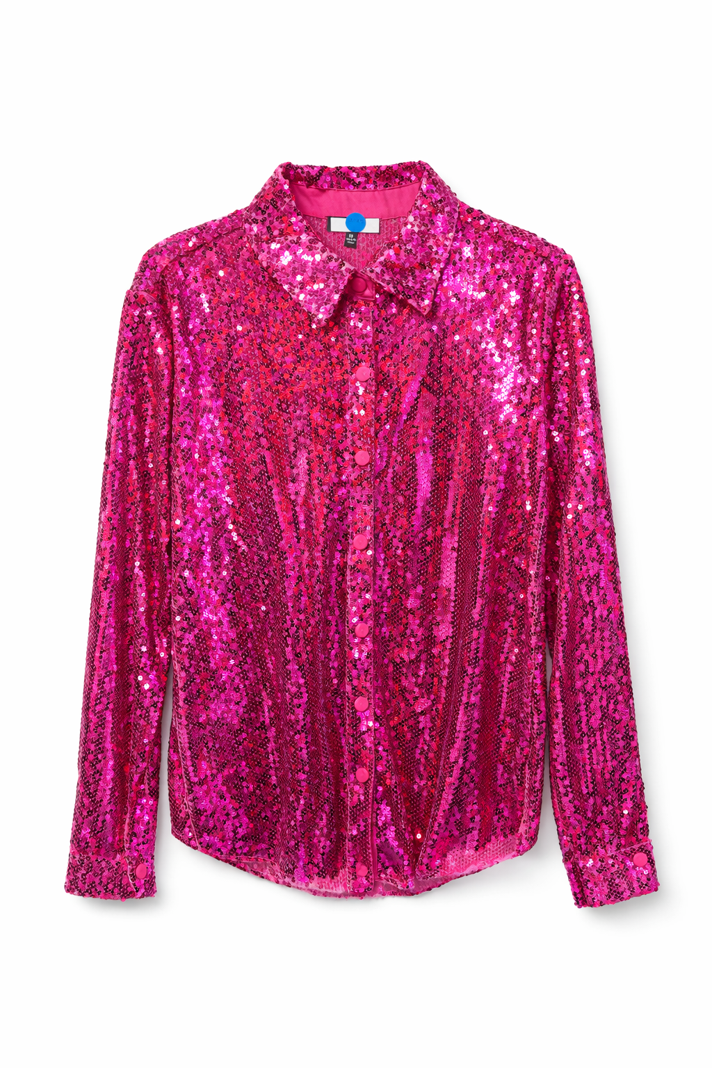 Sequin Button Down Blouse