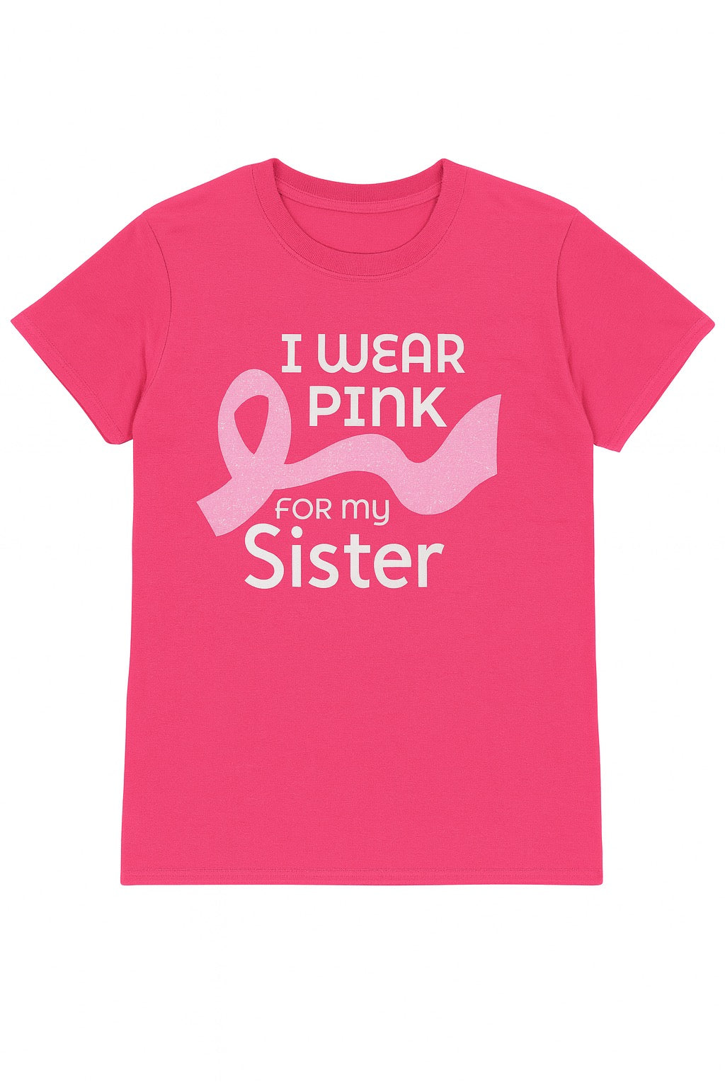 Mens Breast Cancer Extended Ribbon Tee