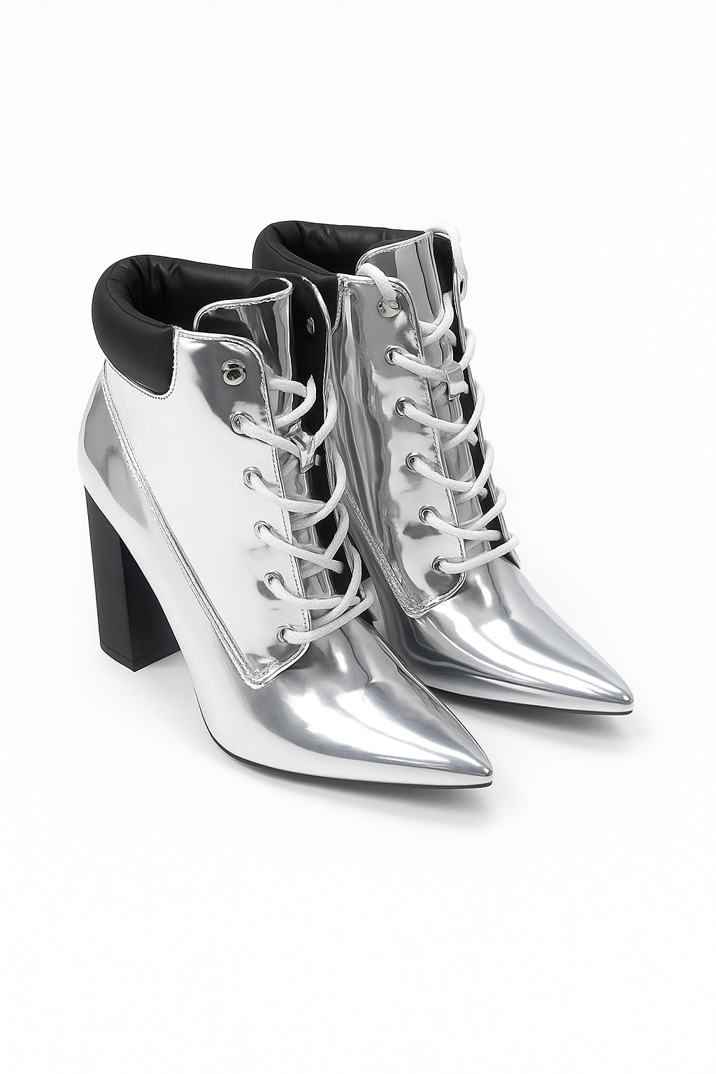 Metallic Heeled Boot