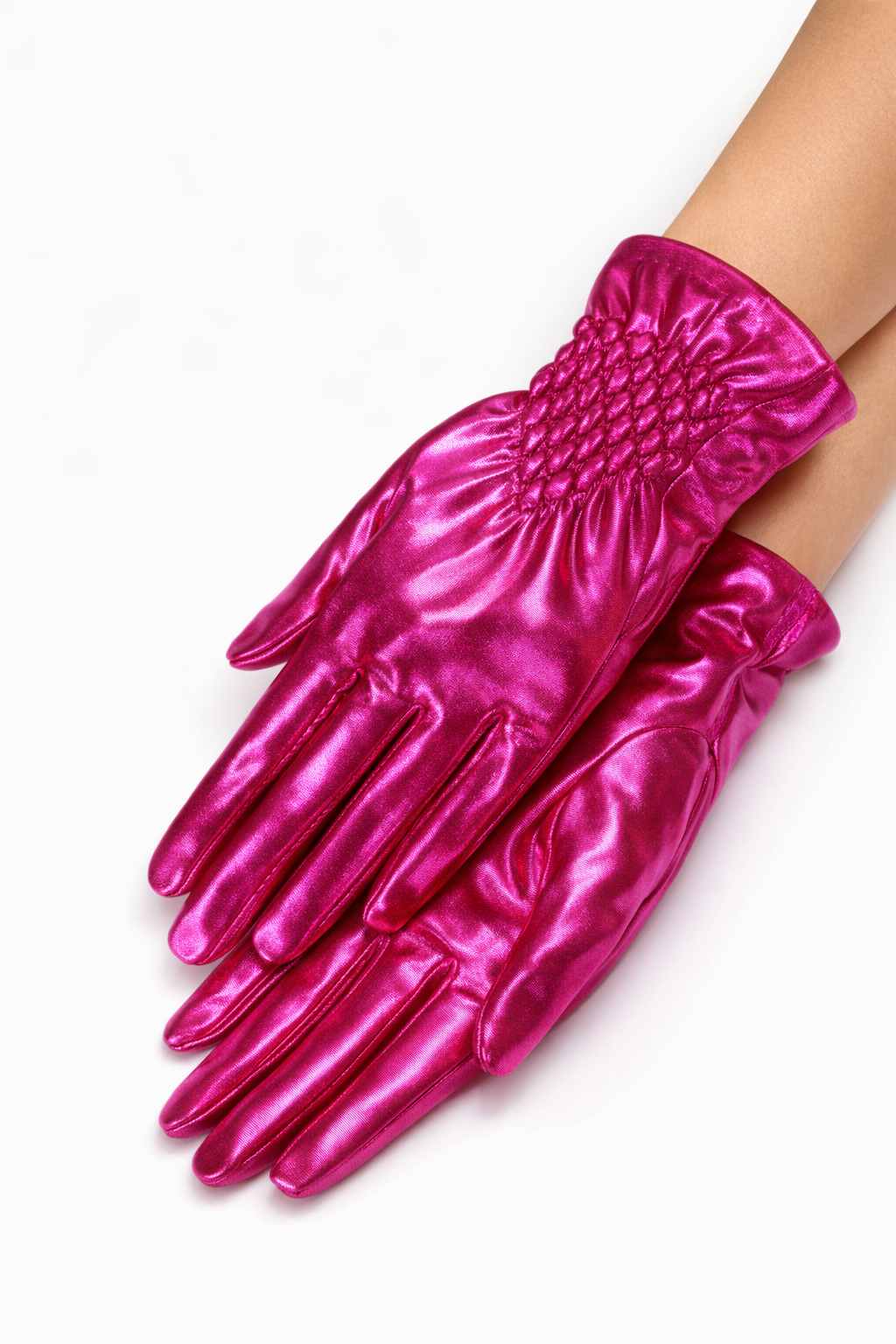 Metalic Smocked Glove