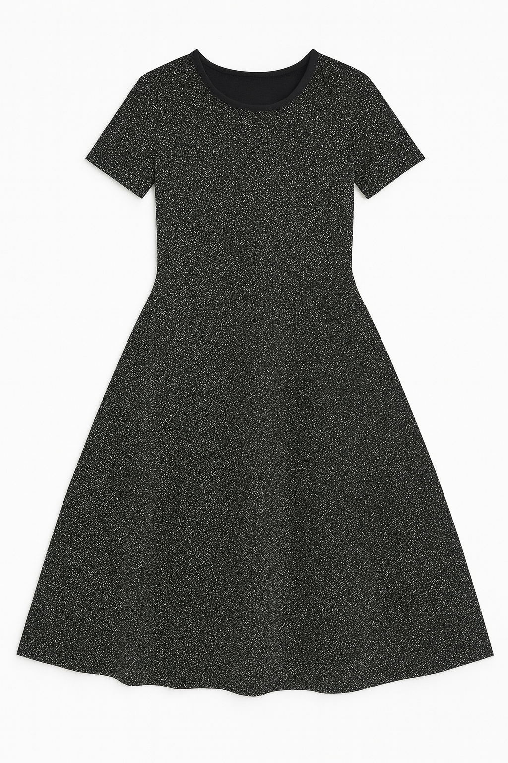 Rhinestone Skater Dress with Pockets