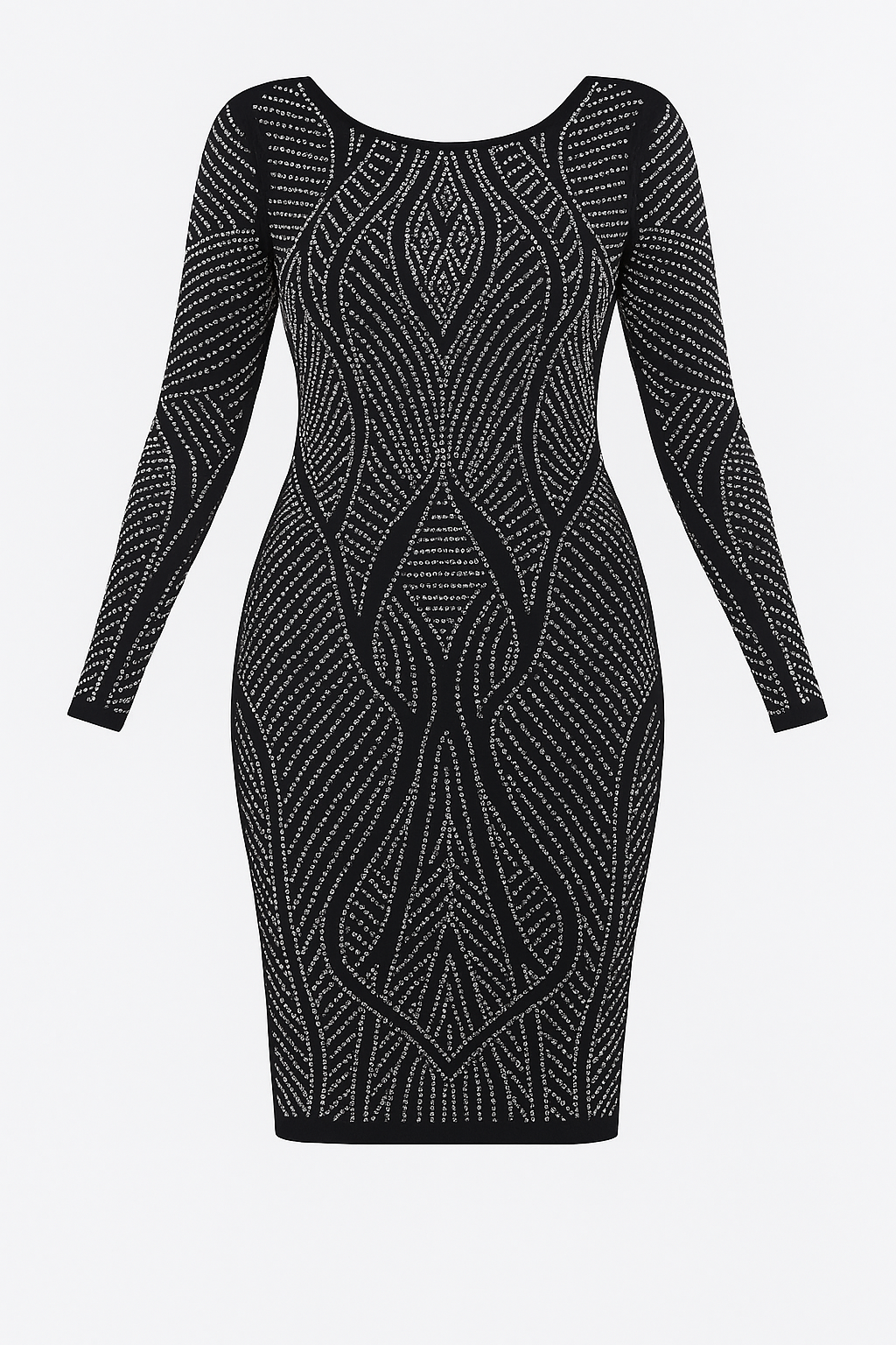 Long Sleeve Bling Dress